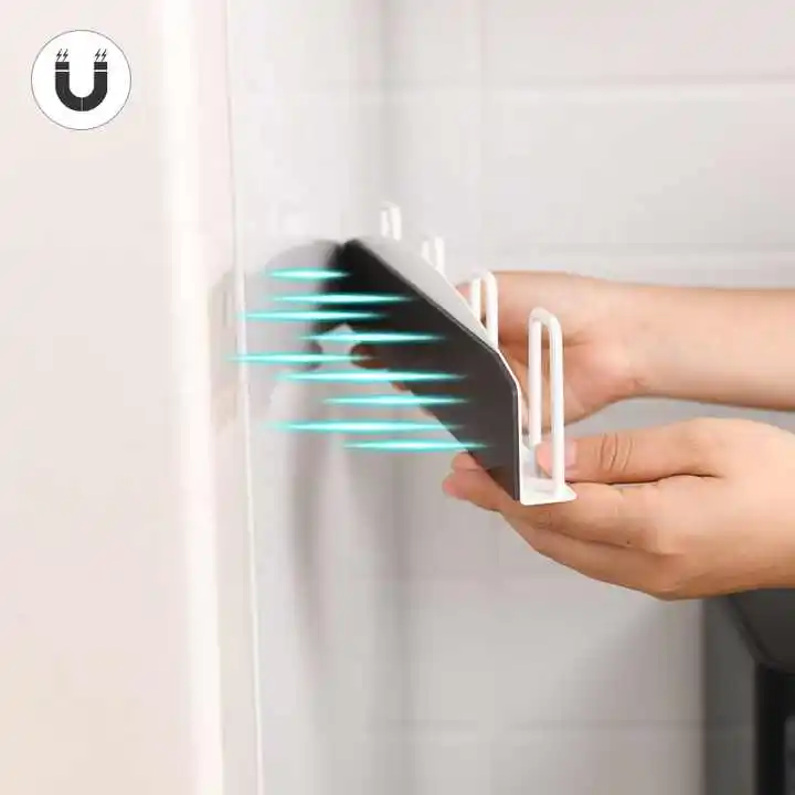 Low MOQ Home Kitchen Mug Rack Organizer Cup Display Rack Refrigerator Magnetic Coffee Cup Rack