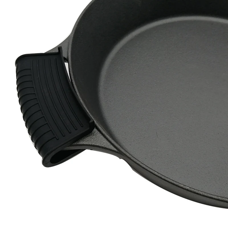 Anti Scalding Grip Pan Shovel Heat Insulation Soup Pot Holder Sleeve Fixed Clip Glove Silicone Pan Clip Handle Cover