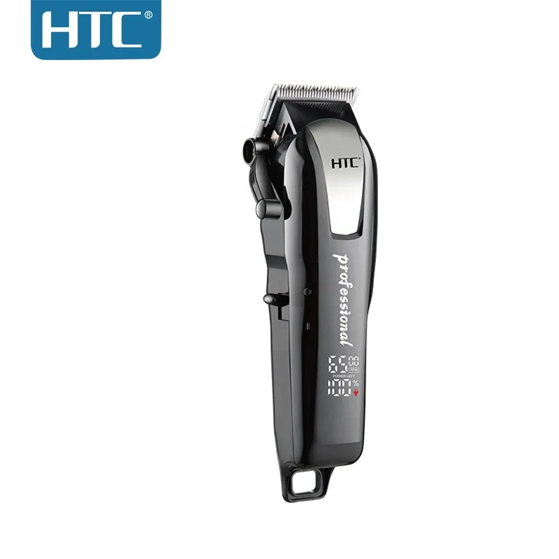 HTC CT-8083 Ceramic Blade Hair Clipper Barber Luxury Digital Display Hair Clipper Professional Constant Voltage