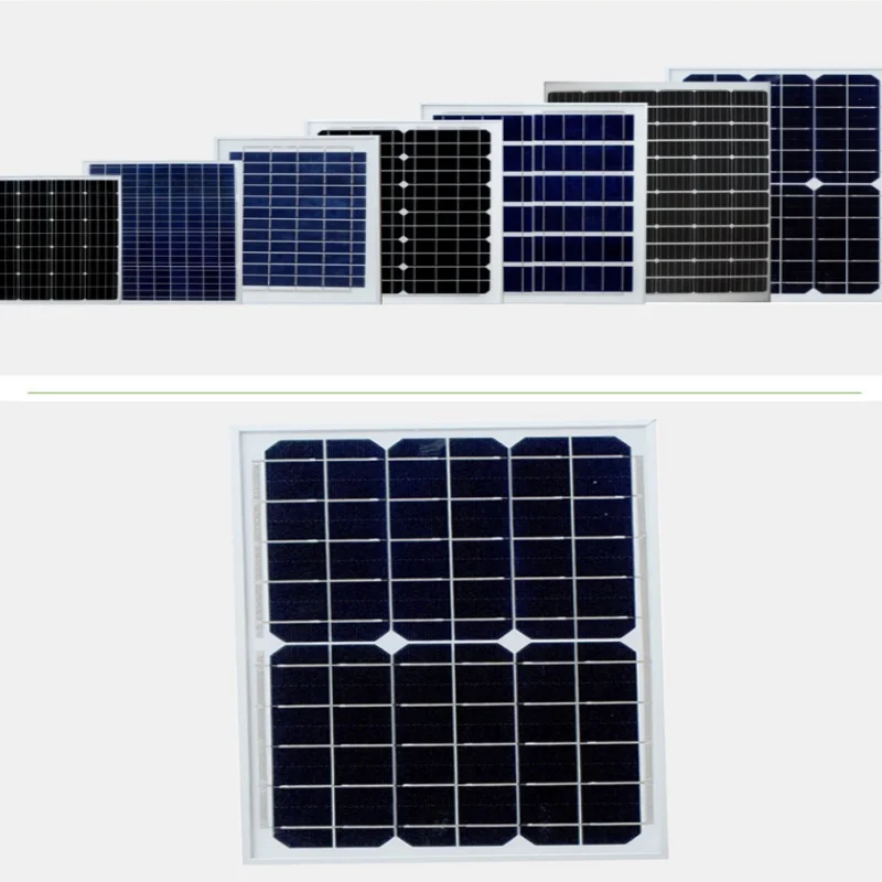 Outdoor Solar Panel 18V32V Power Generation System High Conversion Rate Monocrystalline Polysilicon