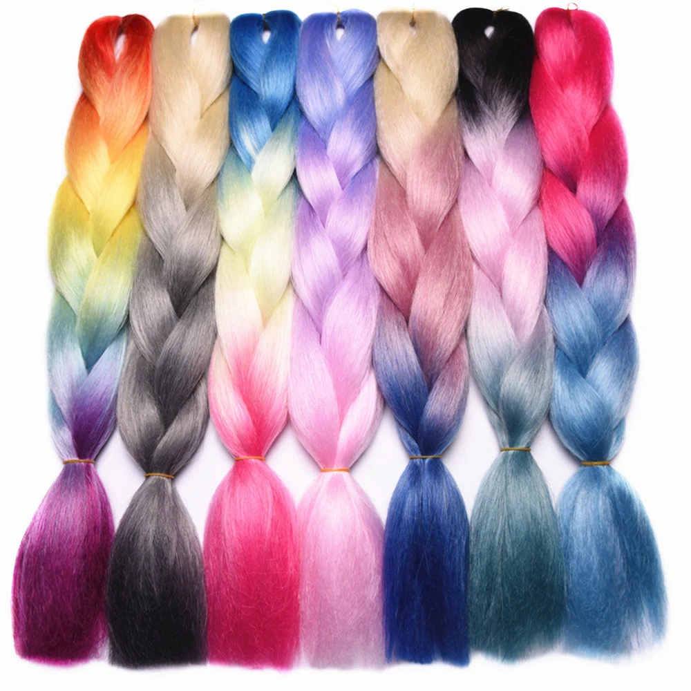 
Синтетический Джамбо ochet 3 тона пользовательская этикетка розовые волнистые яки 82 цветные частные этикетки крупные кудрявые Омбре синтетические плетеные волосы 