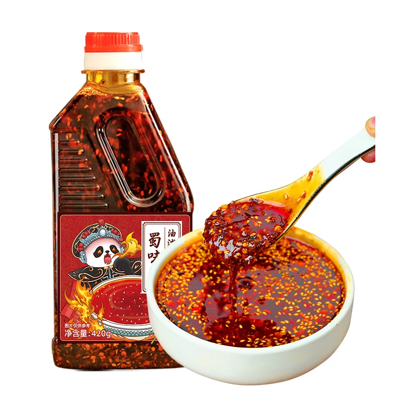 Quick Mixed Vegetable Seasoning 420g Sichuan Specialty Chili Oil Mixed Vegetable Mixed Noodle Oil Seasoning Spicy oil