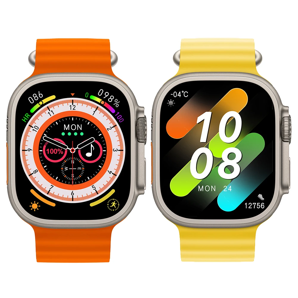 2023 HK8 PRO MAX Smart Watch 49mm Case 2.12Inch Amoled Screen IP68 Waterproof BT Call Men Sports Smartwatch