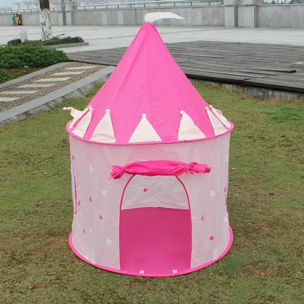 YF-W1101  High Quality Portable Indoor Party Pink Play House Tent Baby Crawling Tunnel Play House Children Tent