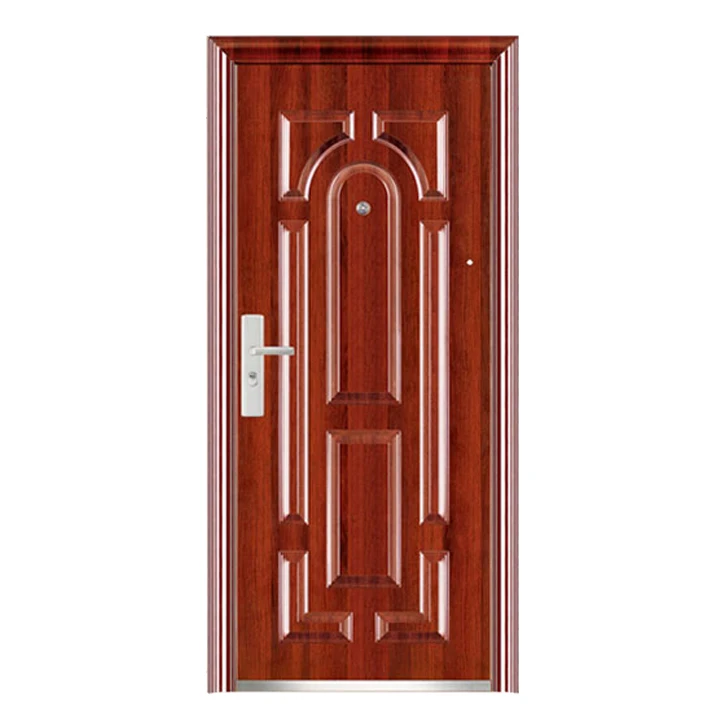 High Quality and Low Price  Entrance Front Steel Security Door Modern Residential