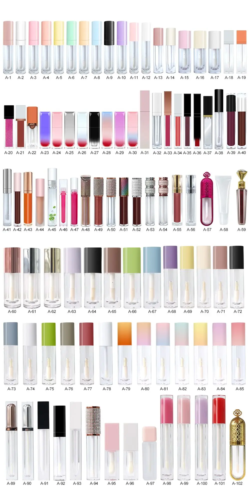 Christmas MiniMoisturizing Girl Chinese Makeup Brands Pastel Empty Green Small  Liquid Lipstick Container Tubes Raw Materials