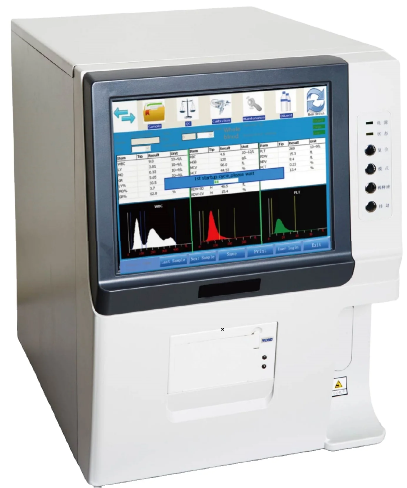 Lab Equipment Part Auto Blood Cell Counter Hematology Analyzer