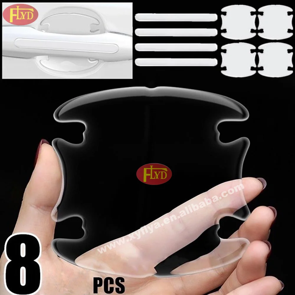 For Toyota Logo Brand 8pcs Custom Car logo Sticker Exterior Vehicle Door Handle Bowl Protective Stickers