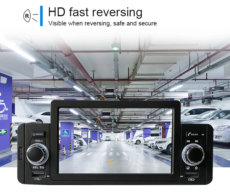 Car Radio BT MP5 Player 1 Din IPS Screen Autoradio Stereo FM Radios Charging Support Rear View Camera