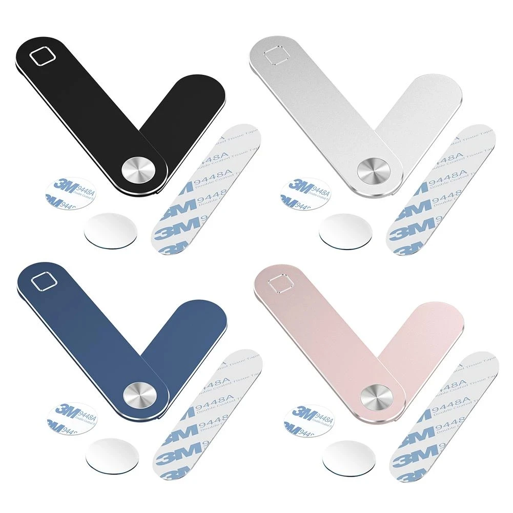 Aluminum Laptop Side Phone Mount Adjustable Strong Magnetic Laptop Phone Holder