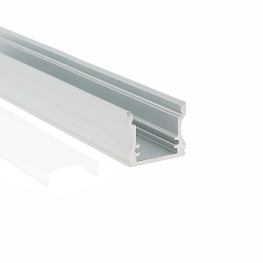 Amazon Hot Selling W18*H15 U Shape Surface Mounted Aluminium U Channel Led Bar Diffuser Aluminium Profile For Led Strips.