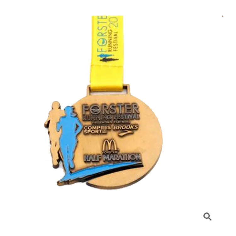 Custom Zinc Alloy medals and trophies weight lift  Medal
