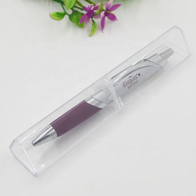 Triangular Plastic Clear Pen Display Box For Single Pen Packing Cheap