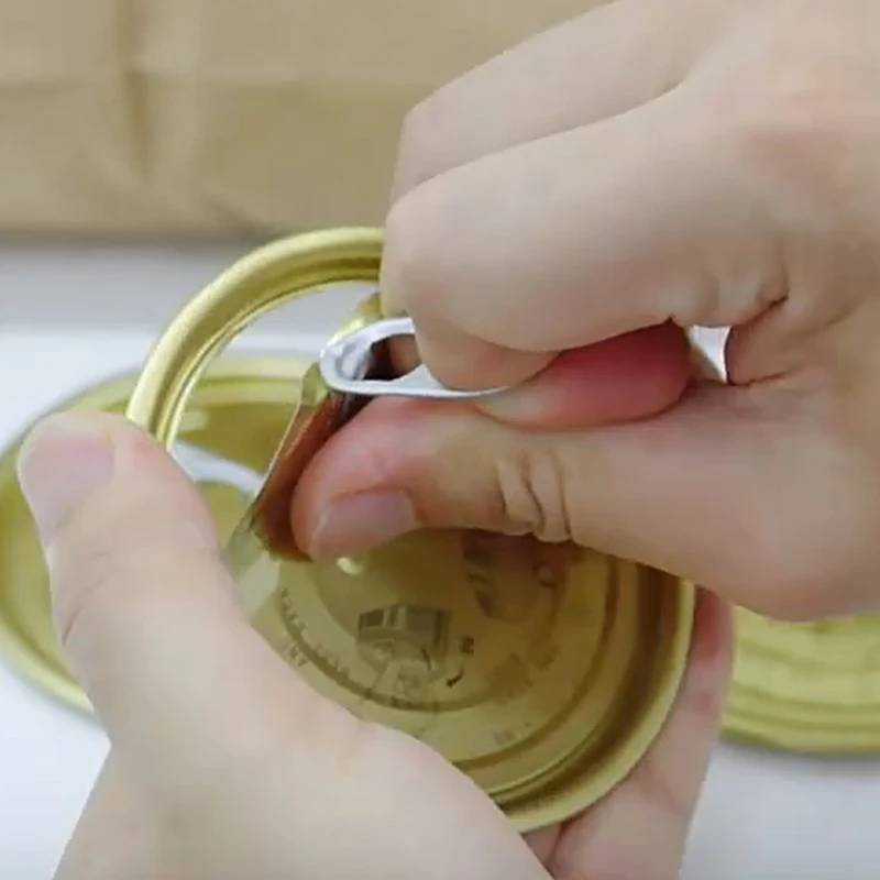 Factory Supply TSF SPTE #307 #401 #300 Tinplate Covers Lids Easy Open Ends EOE with Golden Yellow Coating