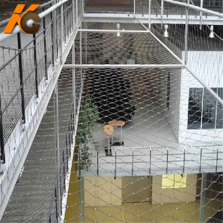 Kangchen  304 316L Architectural Rope Ferrule Type Flexible Stainless Steel Wire Rope Cable Mesh