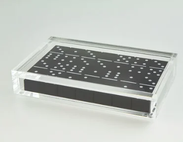 Acrylic Rummy Mahjong RUMMIKUB Tile Game Set Lucite Luxury Acrylic Bright Color Domino Set board games