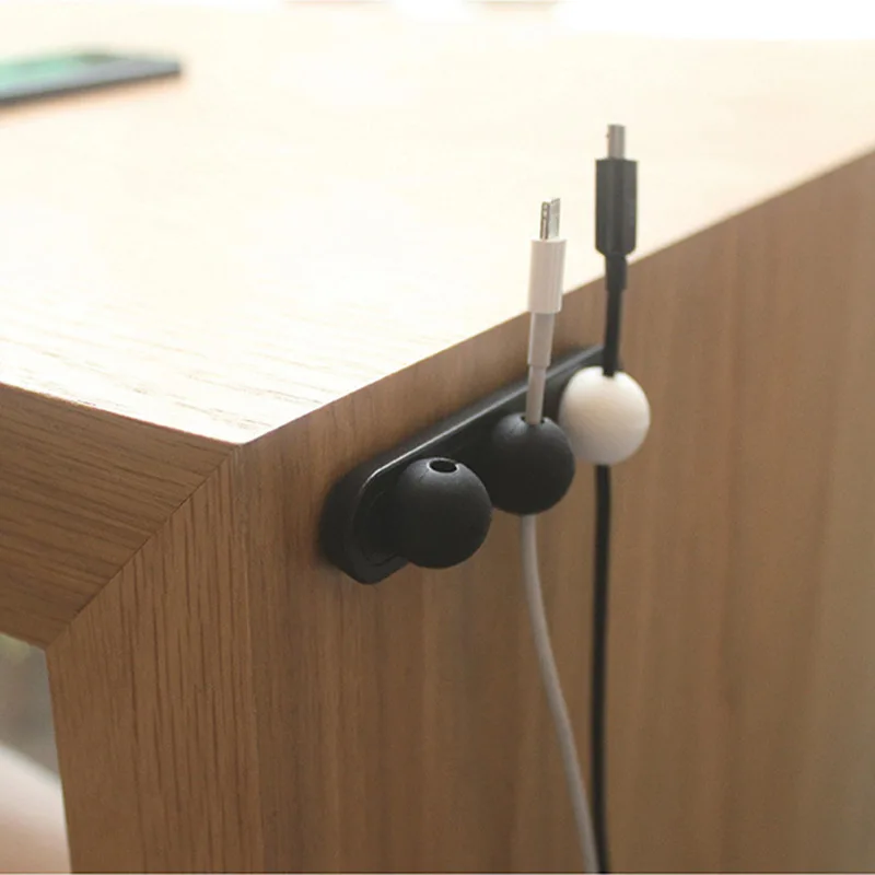 DS2353 Cord Organizer Magnetic Cable Holder Desktop Multipurpose Cord Keeper Cable Management Clips Magnetic Cable Organizer