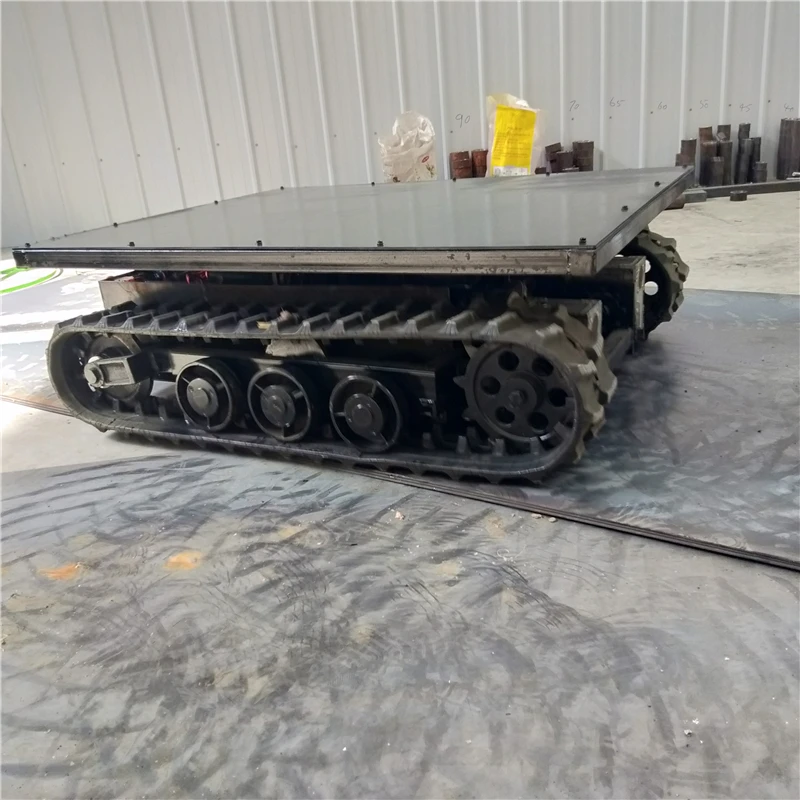 Chasis De Oruga De Goma Tracked Car Chassis