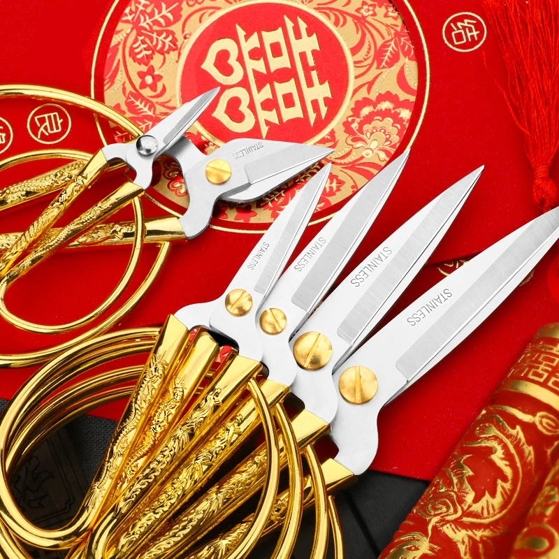 Китайские портные ножницы Longfeng высококачественная нержавеющая сталь подходит для свадебных и ручных