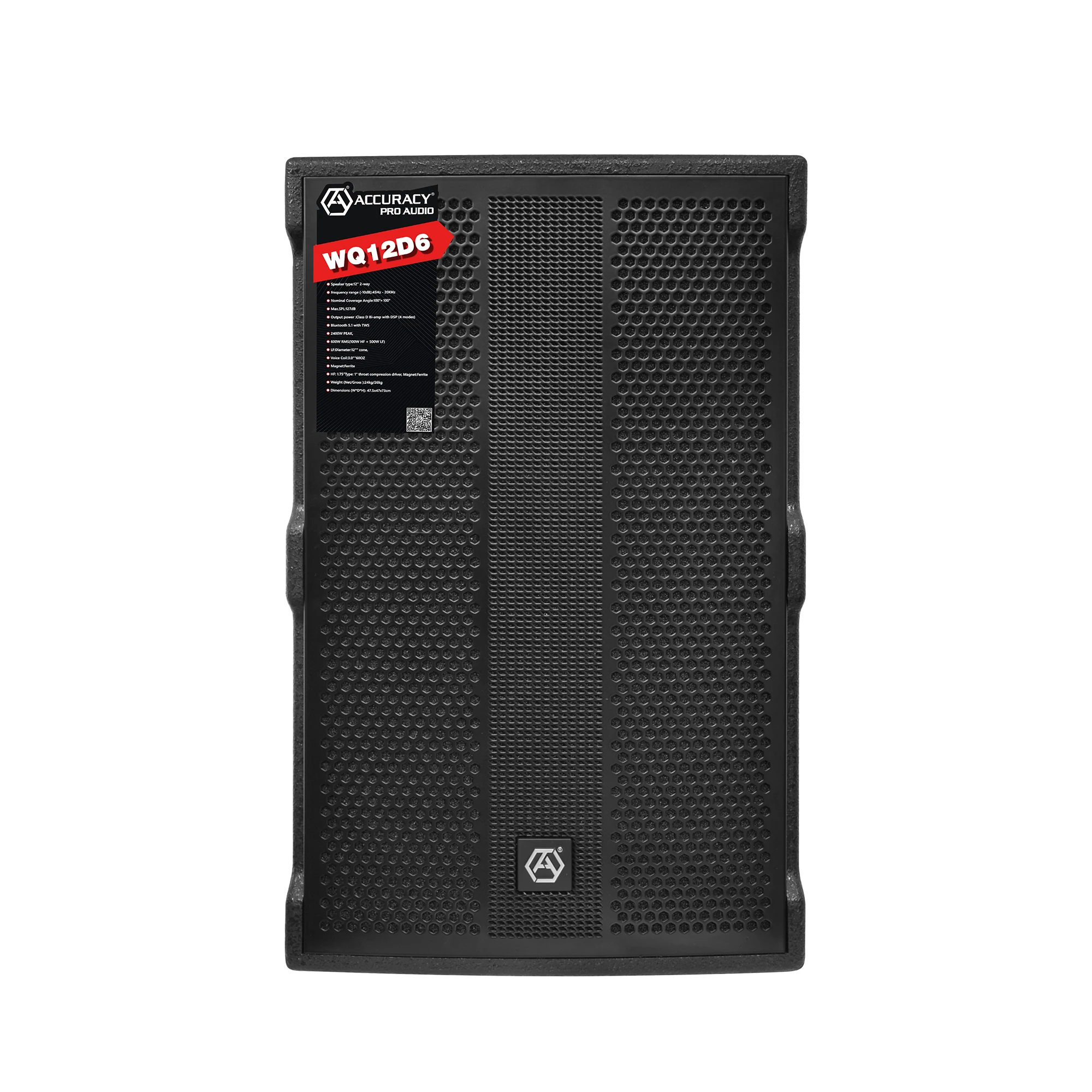 RQSONIC WQ12D6-2K 12 inch quran marshal game subwoofer speaker Professional Audio Active Wooden Speaker