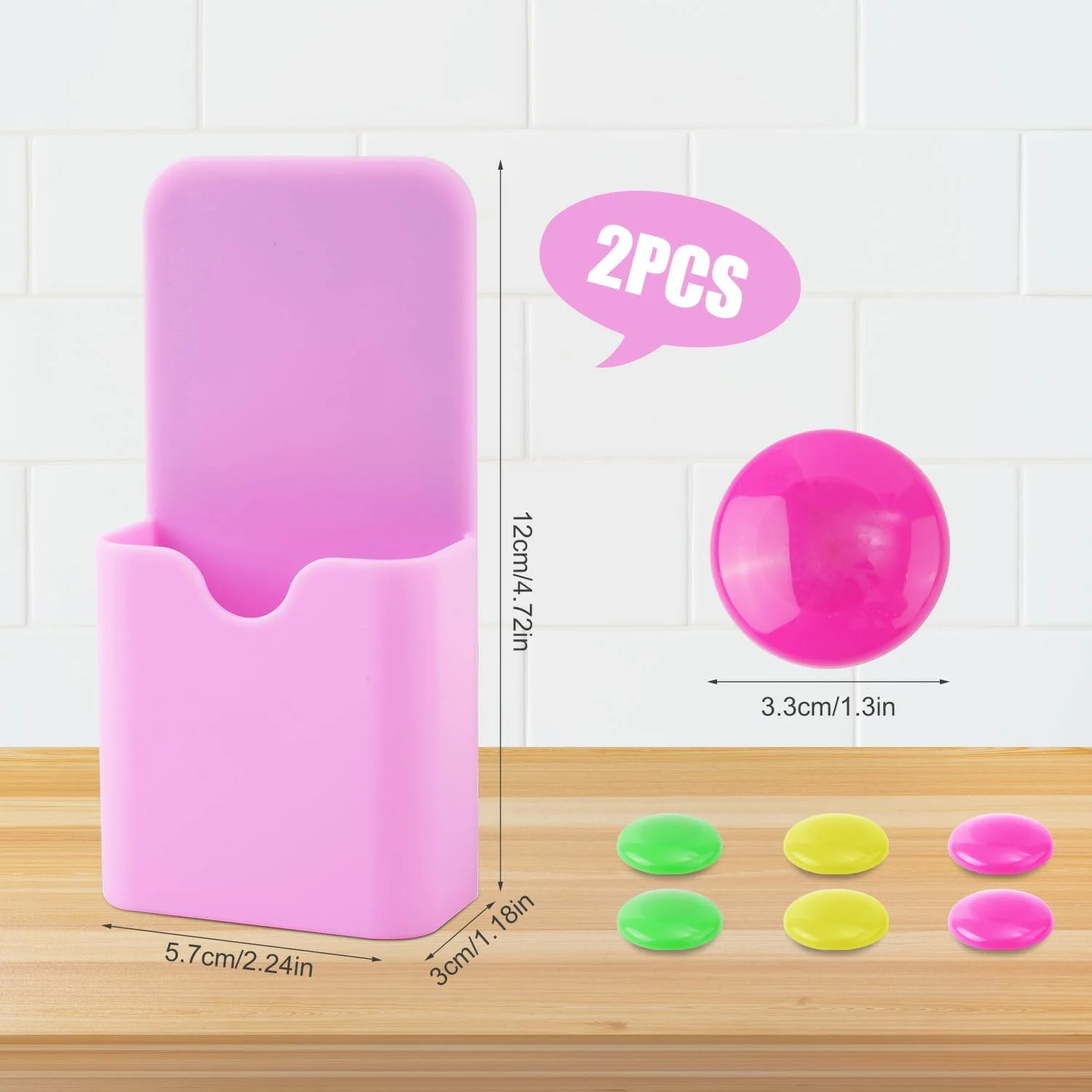 Hot Sale Plastic Organizer Office Magnetic Marker Holder Pen Holder for Whiteboard