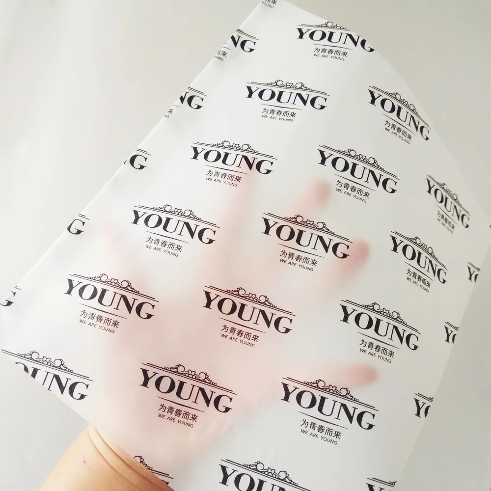 Custom Grease Proof Hamburger Wrapping Printed Wax Paper  005