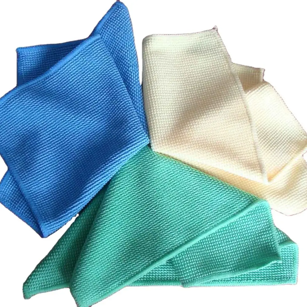 High quality soft and lint free microfiber pearl  custom printed towels