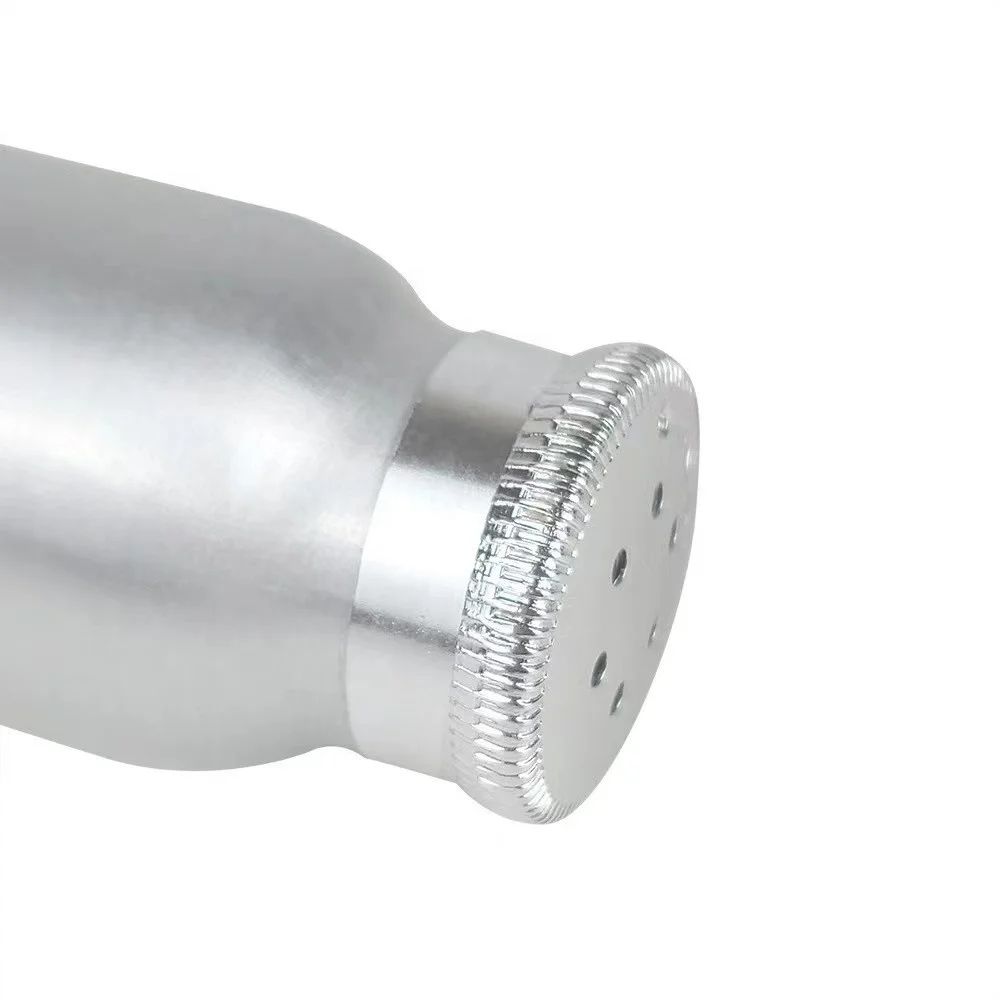 Stock 80g food grade powder oil aluminium package twist top sifter caps baby talc loose powder bottle