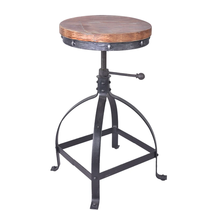 Промышленная мебель барная прочный барный стул в индустриальном стиле