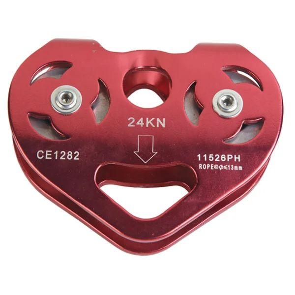 BT-AP86 Aluminum Outdoor Climbing Parallel Biaxial For Emergency Rescue Heart Pulley