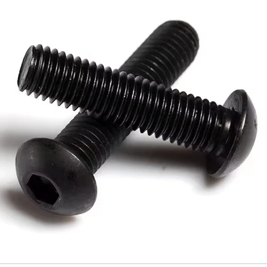 Black Oxide carbon steel Hex Socket button head Screw hex slot pan head socket bolt hex socket head screw for Machine industry