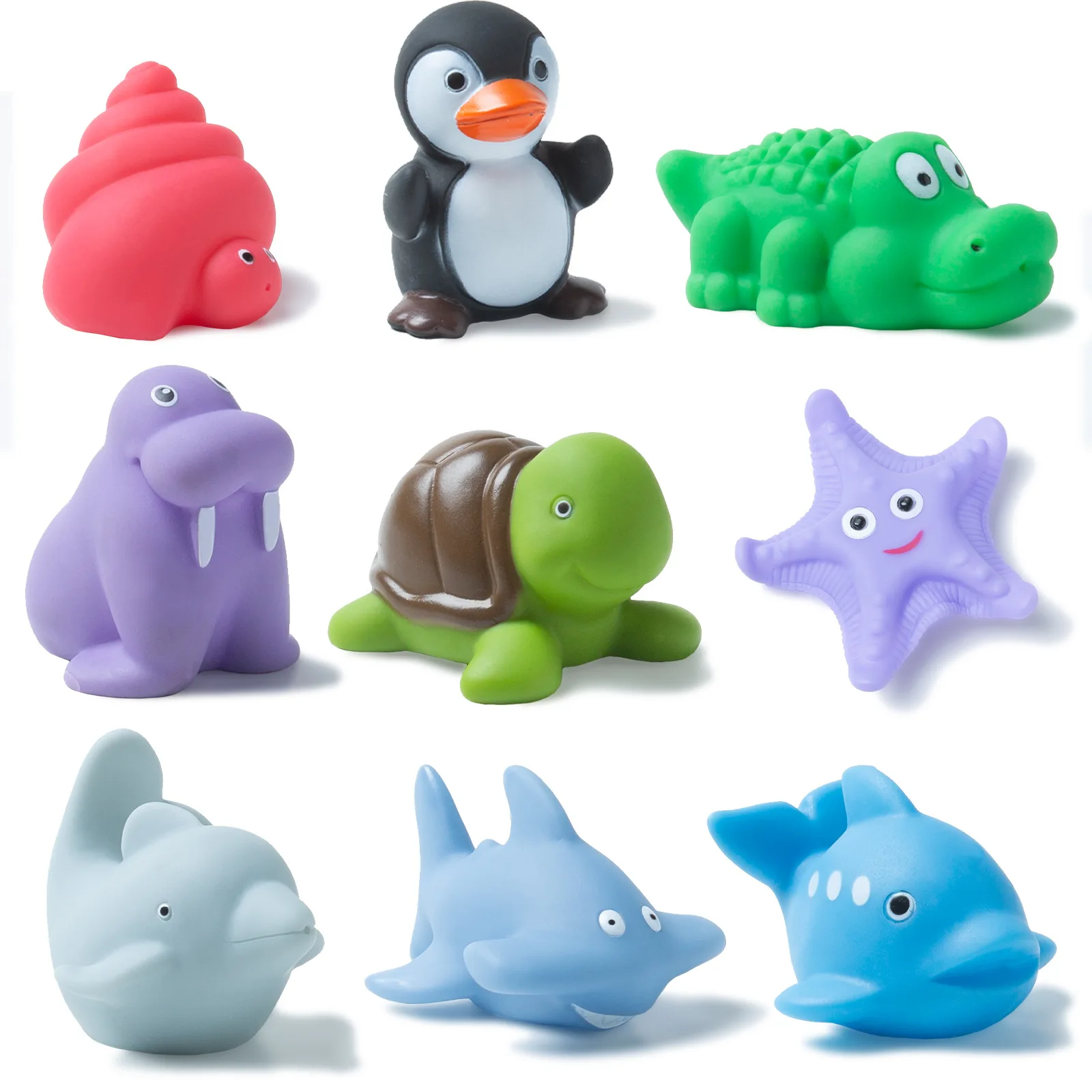 Rich Variety Baby Bath Toy Set 2024 Dinosaurs Baby Bath Toys 11 Sets Animals Spray Water Children Interactive Toys