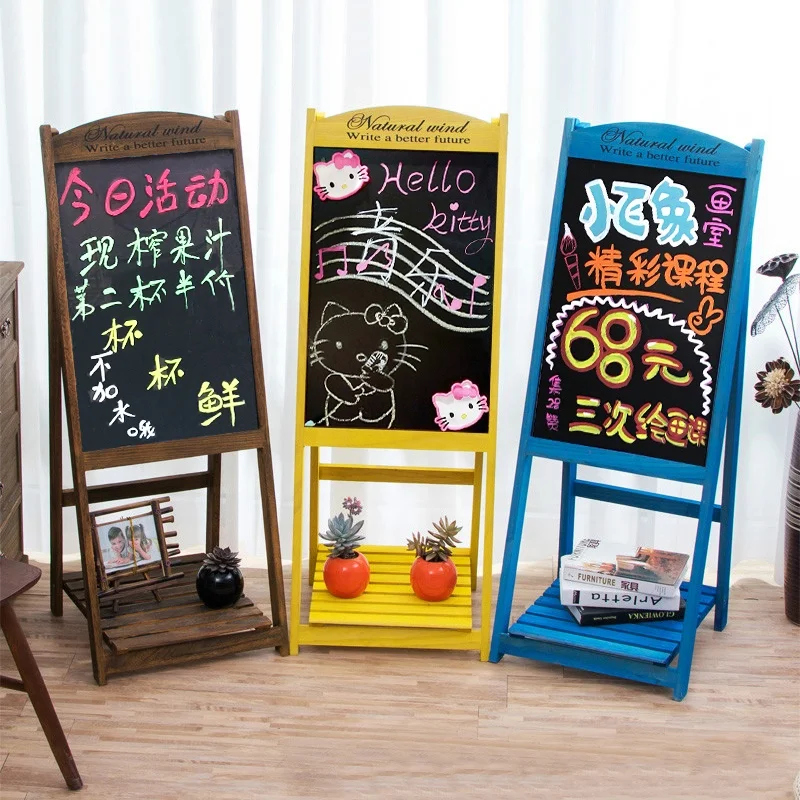 wholesale custom High quality Rustic vintage Amazon HOT Standing Chalkboard A Frame Sign blackboard