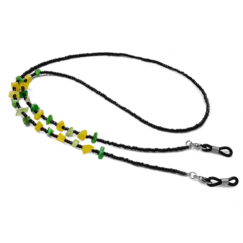 Color Reading Glasses Chain Colorful Stone Sunglasses Cords Eyeglass Lanyard Hold Straps Eyewear Retainer For Women