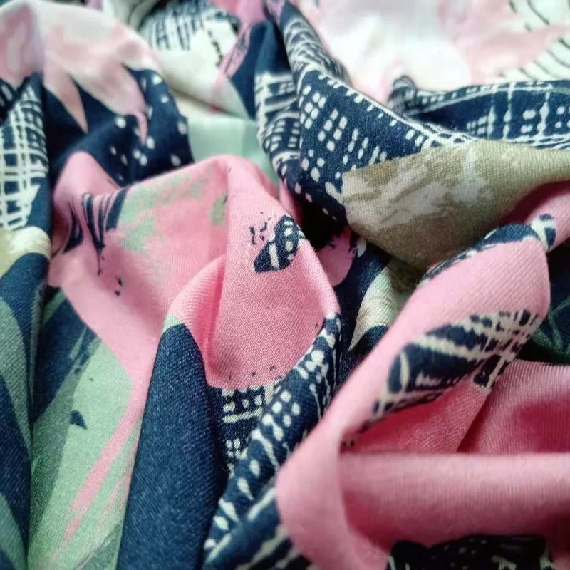 
Custom Printed 95 Modal 5 Lycra Jersey Knit Fabric For Clothing 