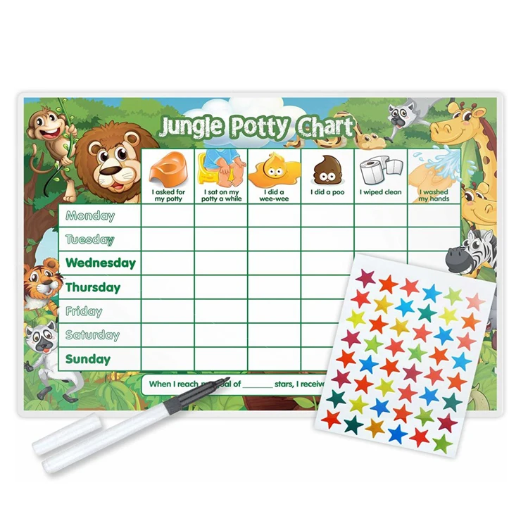 Custom printable kids magnetic behaviour reward chart board