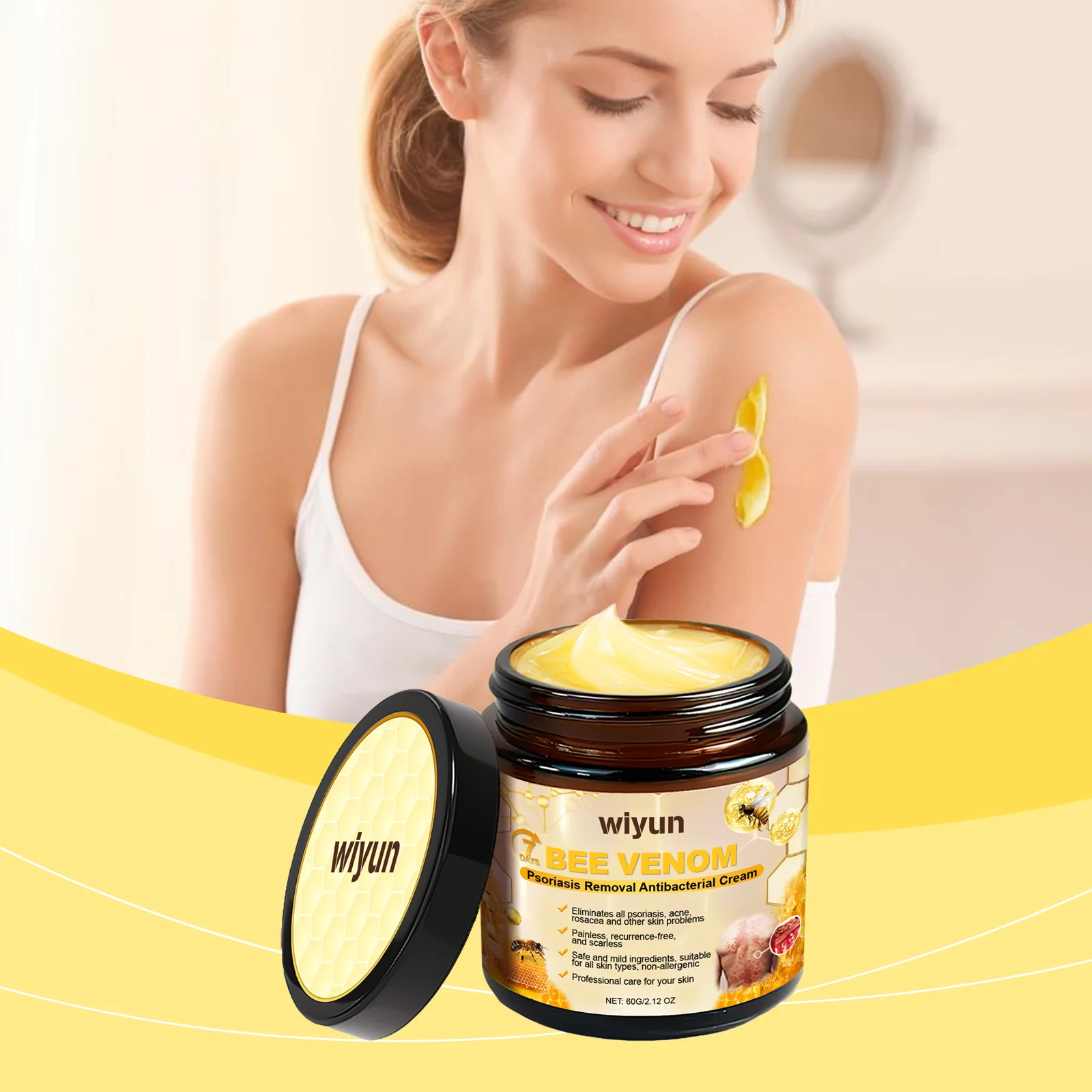 Bee Venom Psoriasis Antibacterial Cream Effective Skin Cream Gentle Original Skin Cream
