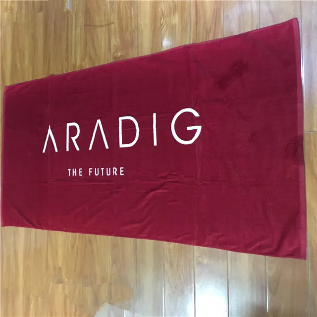 100%Cotton High Quality Beach Towels Custom Velour Silk Velvet Soft Luxury Swimming Pool Superdry Personalized Logo Bath Towels
