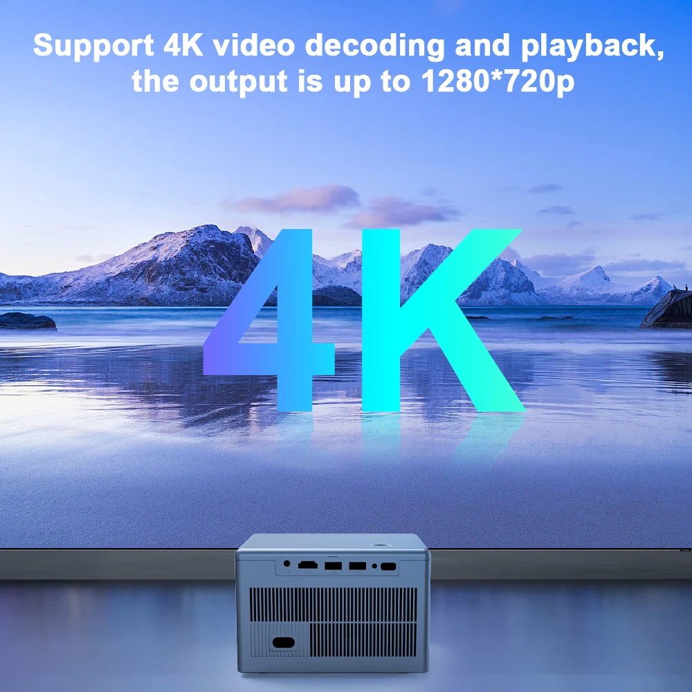10 0 проектор Transpeed Android 135ANSI поддержка 4K двойной WiFi динамик 5 Вт 1280*720P домашний кинотеатр на открытом