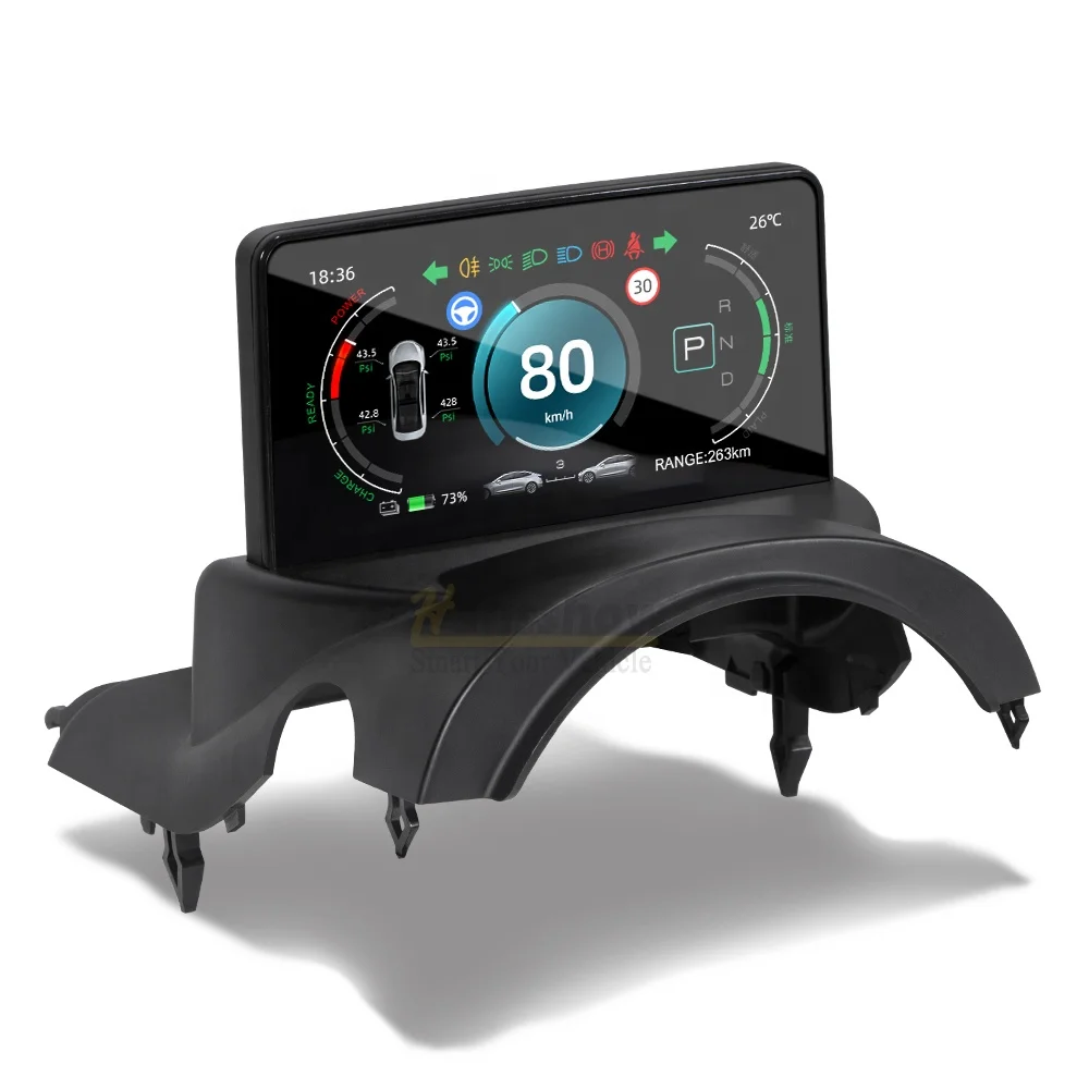 Hansshow Ultra Mini Screen Display 5.16 Inch Model 3/Y Model 3 Heads Up Display For Tesla Dashboard Screen