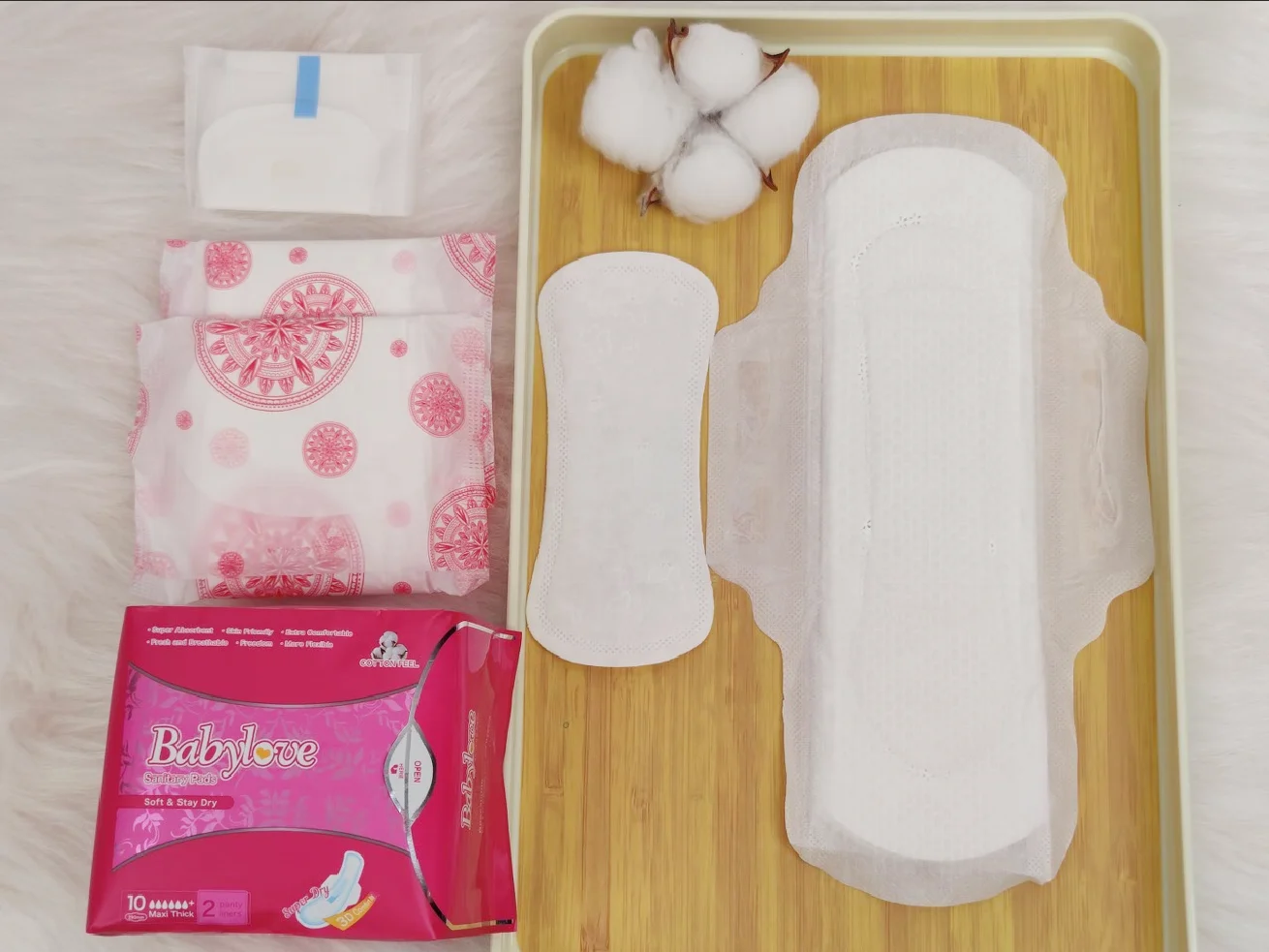 Wholesale Private Label Ultra-Thin Daily Use 280 mm OEM Friendly Sanitary Napkin Pad, Super Soft Disposable Sanitary Napkin Pad