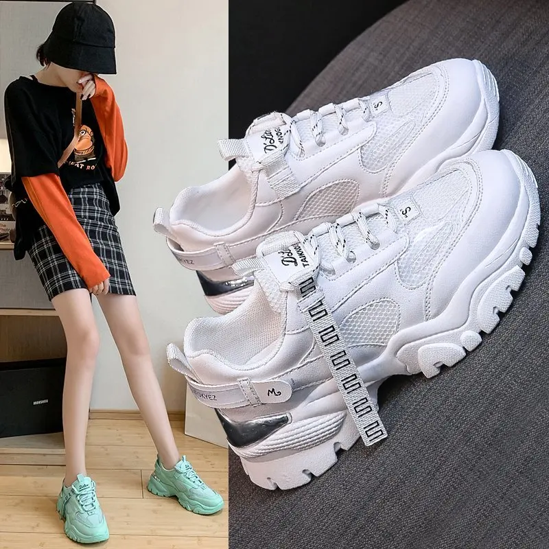
New Design Factory Wholesale Fashion Leisure Breathable Sport Shoes Woman And Girl Sneaker Shoes 