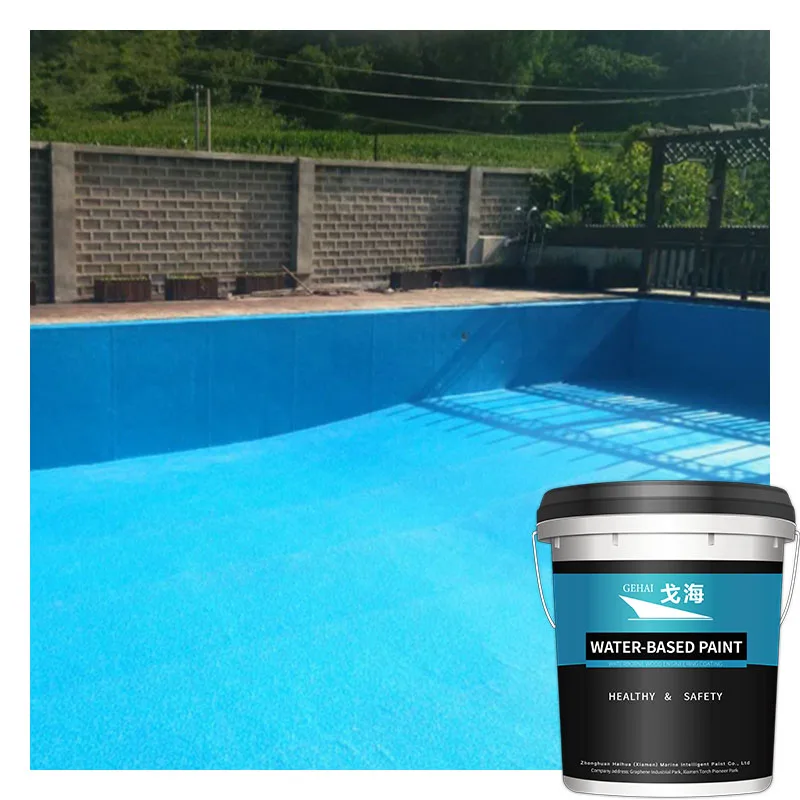 china polymer cement polyurethane epoxy waterproof swimming pool paint for swimming pool in pool poly wall