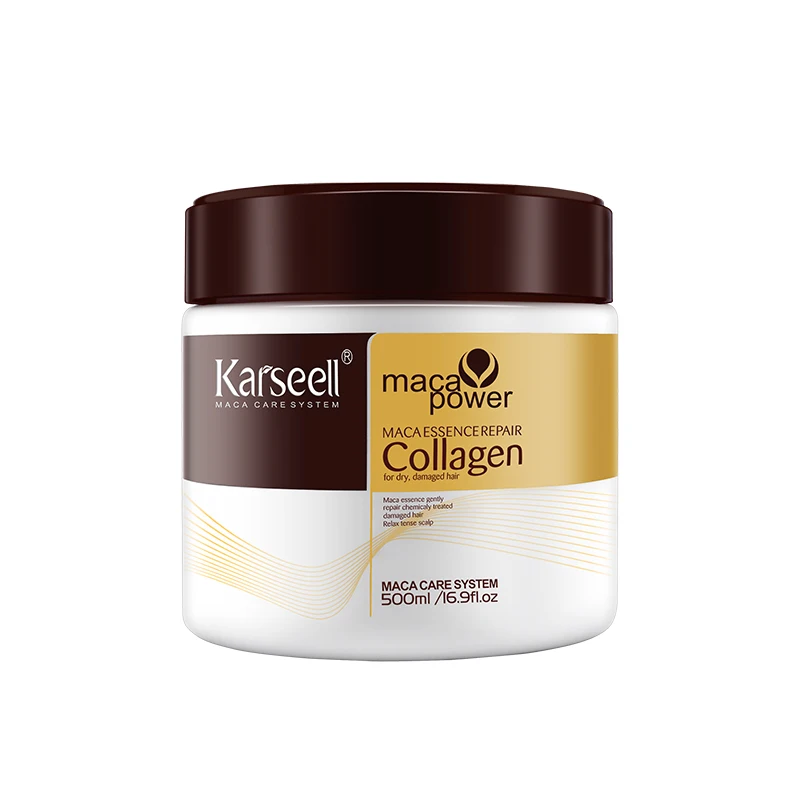 OEM private label karseell коллагеновая маска для увлажнения волос поврежденных