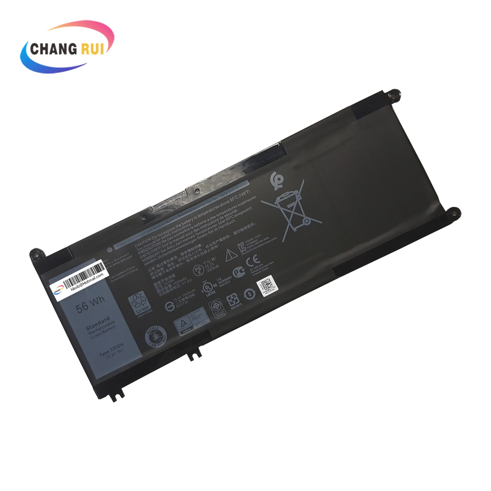33YDH 56Wh Laptop Battery for Dell G3 3579 3779 G5 15 5587 G7 15 7588 Genuine Original Li-ion Battery