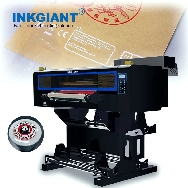 INKGIANT UV dtf film printer all in one machine TX800 printheads high quality logo printing 60 uv dtf printer