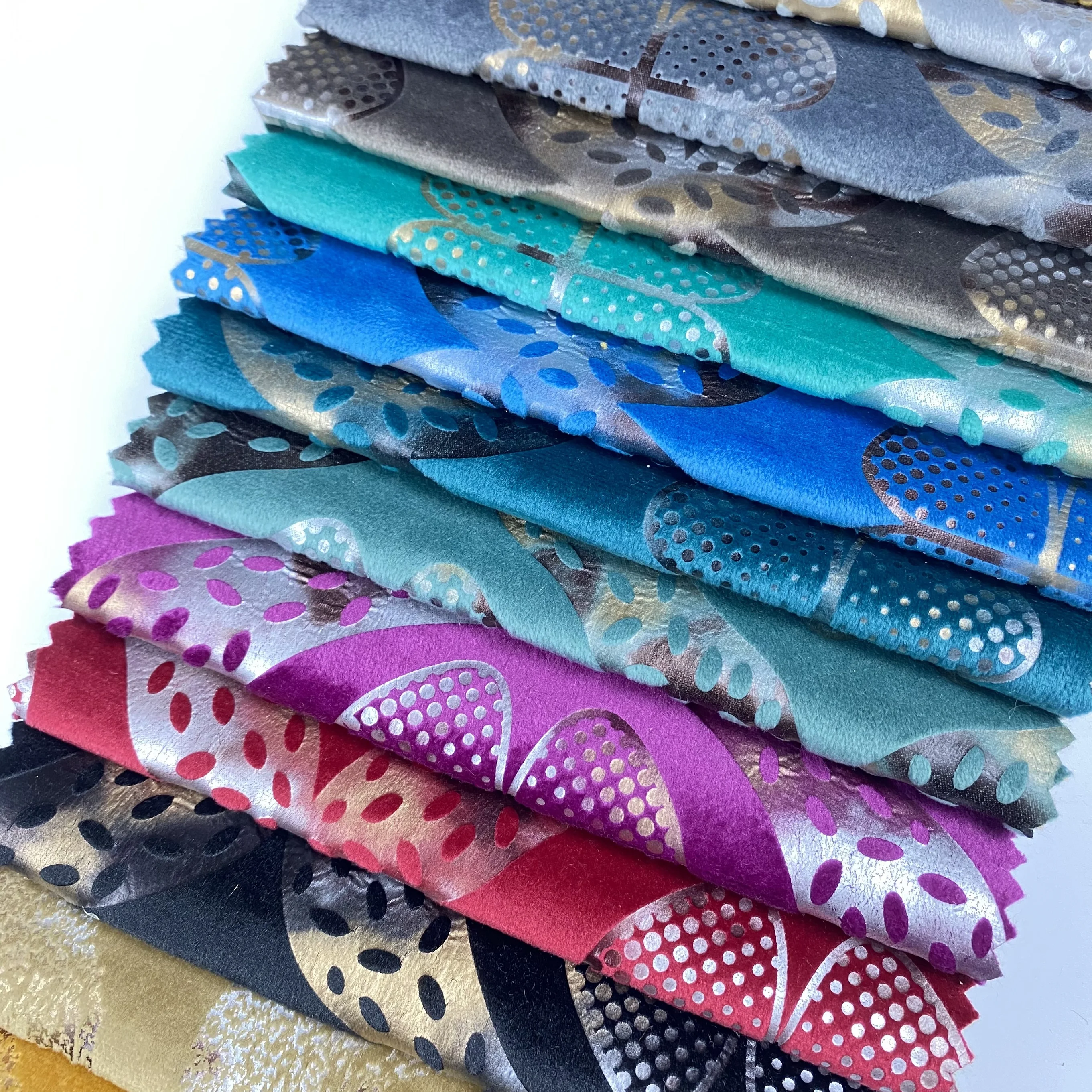 Новая жаккардовая ткань для обивки дивана бархатная с блестками оптовая продажа принтом золотой фольги