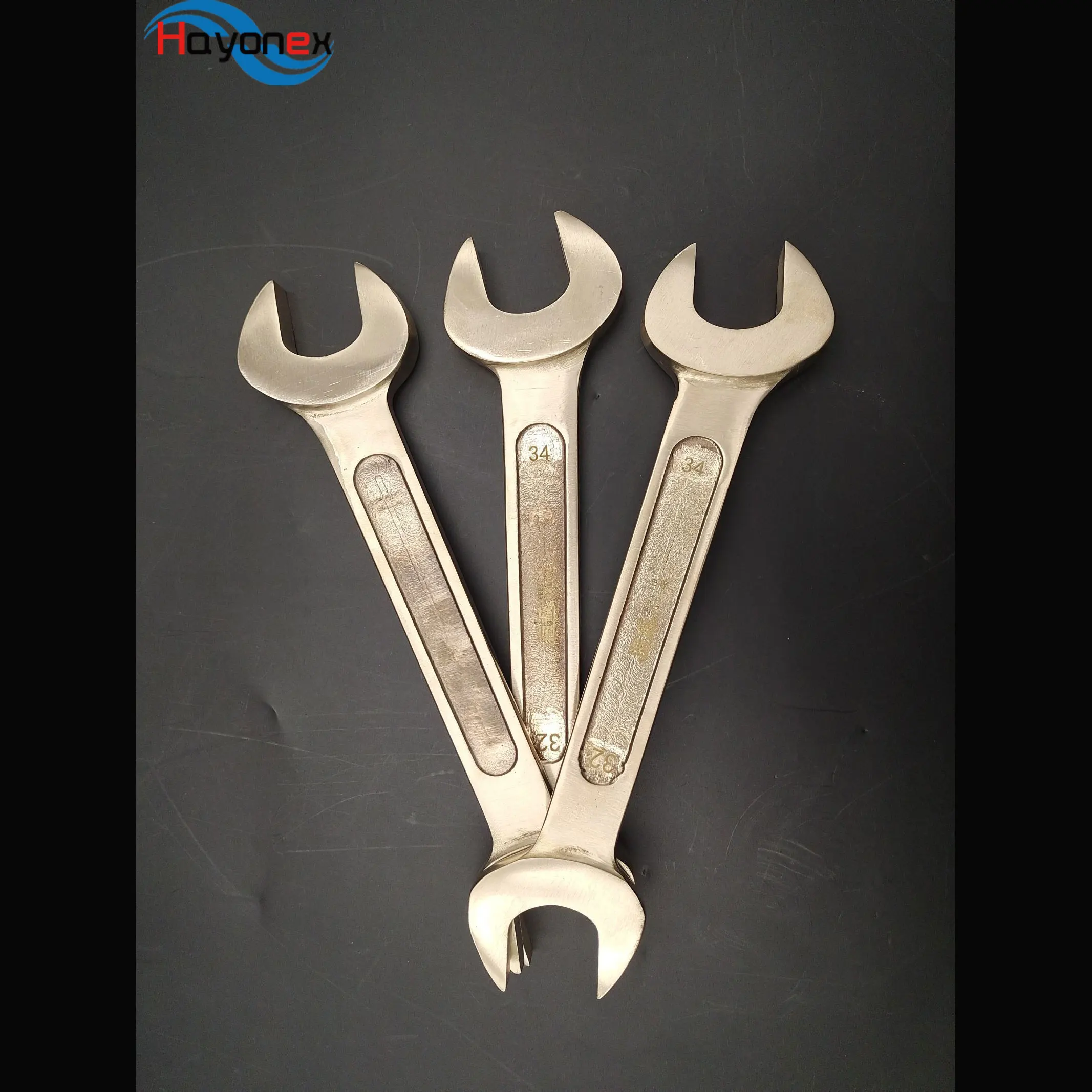 Safety tools fireproof flower double end open-end wrench non sparking beryllium copper open-end wrench