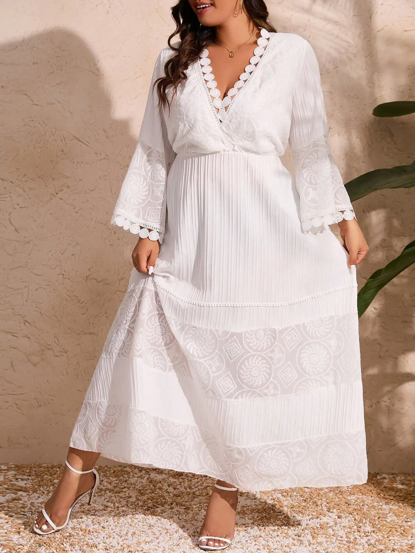 Custom women Modest elegant sleeveless dress Summer vacation style digital print solid color silk dress