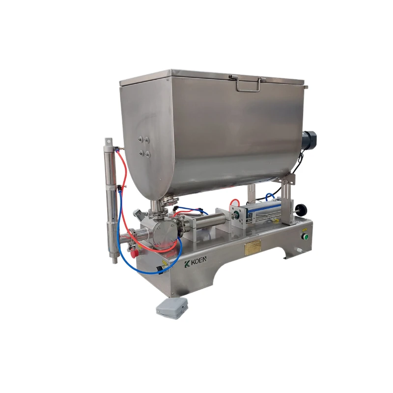 Semiauto Full Pneumatic Double-head hand sanitize dispenser volumetric piston filling machine, paste dosing machine